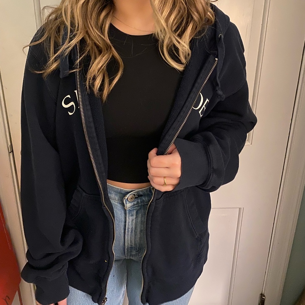 Navy Seaside jacket oversized